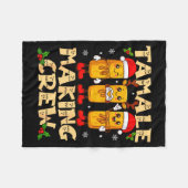 Tamale Making Crew Tamale Season Funny Mexican Chr Fleece Deken (Voorkant (Horizontaal))