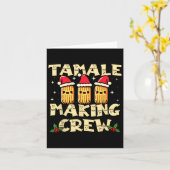 Tamale Making Crew Tamale Seizoen Pret Mexicaans C Kaart (Gele Bloem)