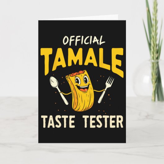 Tamale Taste Tester Funny Mexican Food Tamale Maki Kaart (Voorkant)
