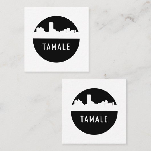 Tamale Vierkante Visitekaartje (Voorkant / Achterkant)