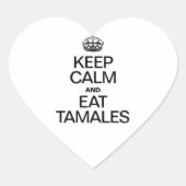 TAMALEN BEWAREN EN ETEN HART STICKER (Voorkant)