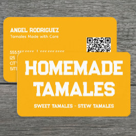 Tamales Custom QR Visitekaartje