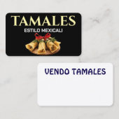 Tamales Estilo Mexicali Visitekaartje (Voorkant / Achterkant)