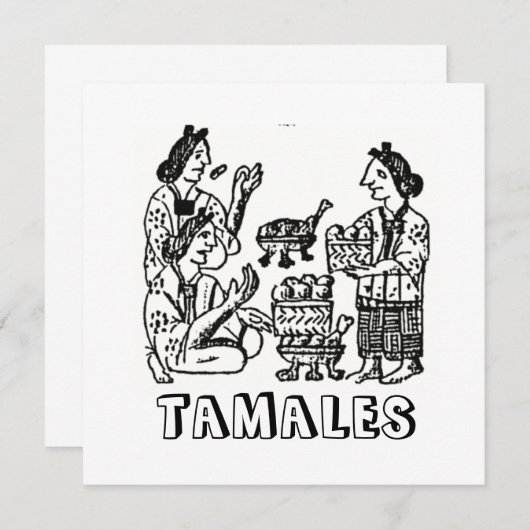 Tamales (Florentine Codex, 16e eeuw) (Voorkant / Achterkant)