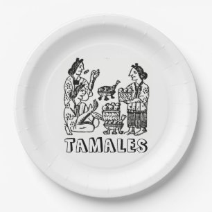 Tamales (Florentine Codex, 16e eeuw) Papieren Bordje