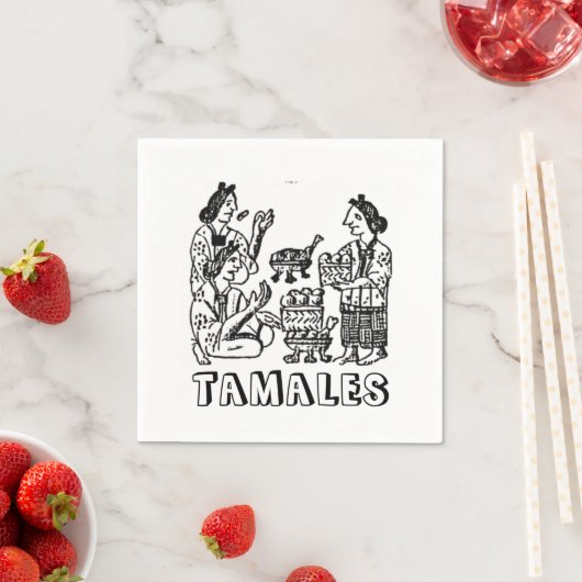 Tamales (Florentine Codex, 16e eeuw) Servet (Insitu)