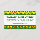 Tamales Loyalty Punch Card (Achterkant)