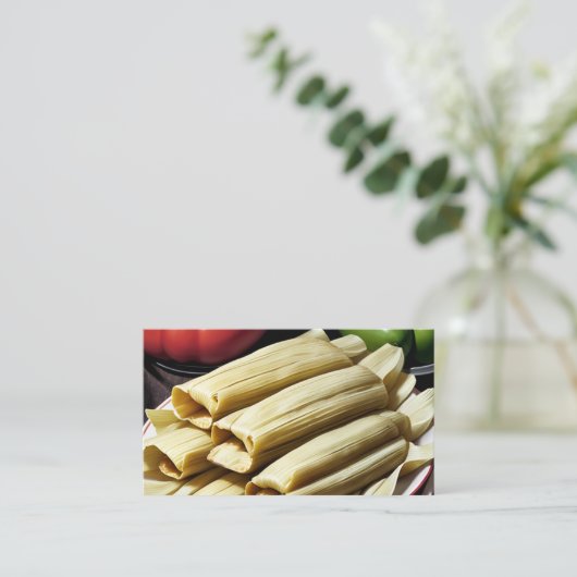 Tamales Loyalty Punch Card (Staand voorkant)