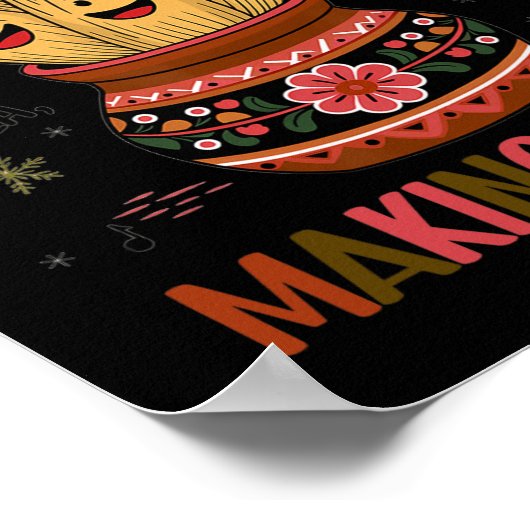 Tamales maken bemanning Tamale seizoen grappig Mex Poster (Hoek)