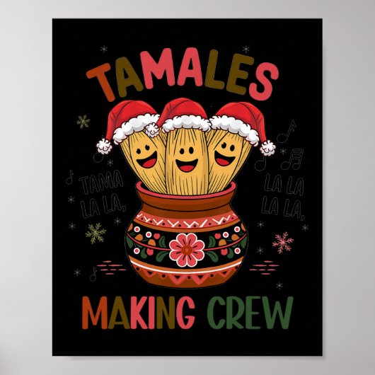 Tamales maken bemanning Tamale seizoen grappig Mex Poster (Voorkant)