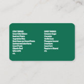 Tamales Mexicaans Visitekaartje (Achterkant)