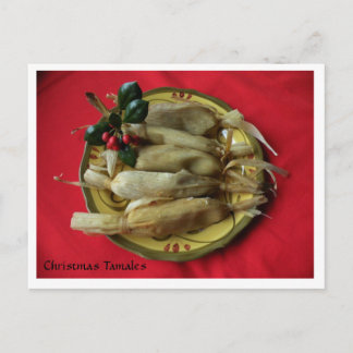 Tamales van Kerstmis Feestdagenkaart