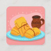 Tamales Vierkante Visitekaartje (Voorkant)