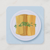 Tamales Vierkante Visitekaartje (Voorkant)