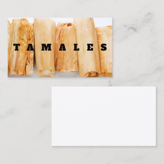 Tamales Visitekaartje (Voorkant / Achterkant)