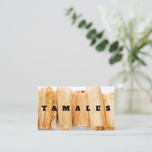 Tamales Visitekaartje (Staand voorkant)