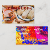 Tamales Visitekaartjes (Voorkant / Achterkant)