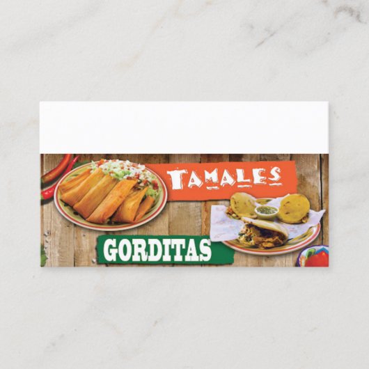 Tamales Y Gorditas Visitekaartje (Voorkant)