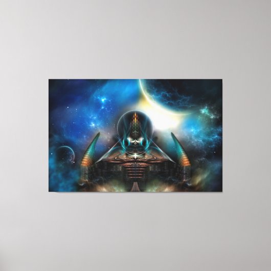 Tamalin 5 Science Fiction Artwork Stretched Canvas Afdruk (Voorkant)