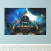 Tamalin 5 Science Fiction Artwork Stretched Canvas Afdruk (Insitu (Houten vloer))