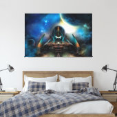 Tamalin 5 Science Fiction Artwork Stretched Canvas Afdruk (Insitu (Slaapkamer))