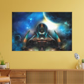 Tamalin 5 Science Fiction Artwork Stretched Canvas Afdruk (Insitu (Woonkamer))