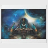 Tamalin 5 Science Fiction Fractal Artwork Cadeaupapier (Vlak)
