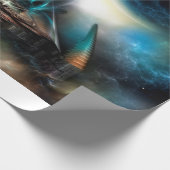 Tamalin 5 Science Fiction Fractal Artwork Cadeaupapier (Hoek)