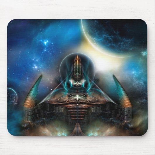 Tamalin 5 Science Fiction Fractal Artwork Muismat (Voorkant)