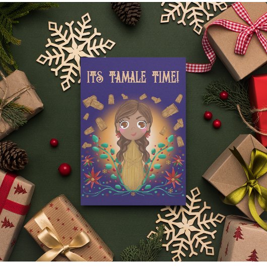 Tamalita Tamal Zia Bloemen Tamales Kaart