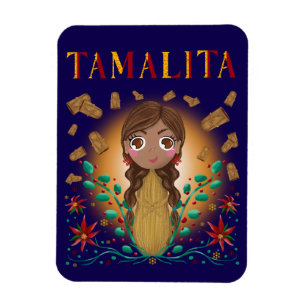 Tamalita Tamal Zia Flowers Tamales Magneet