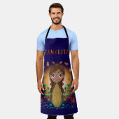 Tamalita Tamal Zia Flowers Tamales Schort (Gedragen)