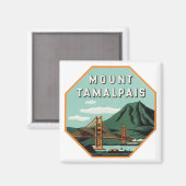Tamalpais-bagagelabel monteren magneet (Voorkant / Achterkant)
