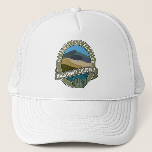 Tamalpais Fan Club Marin County Californië Trucker Pet (Voorkant)