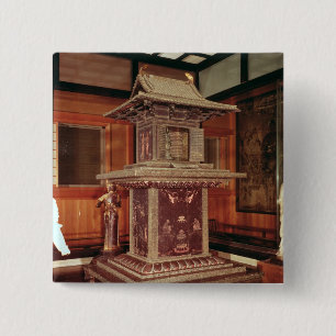 Tamamushi-hormoon uit de Horyu Ji-tempel Vierkante Button 5,1 Cm