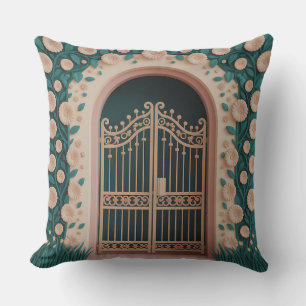 Taman Gate Reliëf 3D Batik Motief Kussen