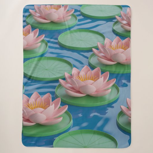 Taman Lotus Reliëf Sherpa Deken (Voorkant)