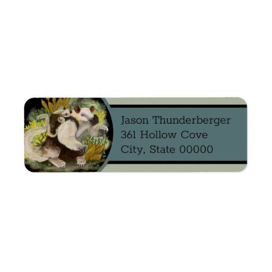 Tamandua Anteater Etiket (Voorkant)