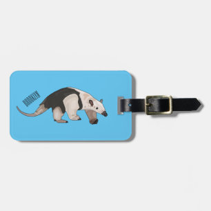 Tamandua-cartoon Bagagelabel