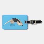 Tamandua-cartoon Bagagelabel (Voorkant horizontaal)