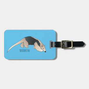 Tamandua-cartoon Bagagelabel