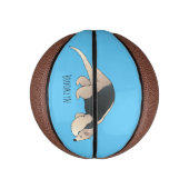 Tamandua-cartoon Basketbal (Verticaal)
