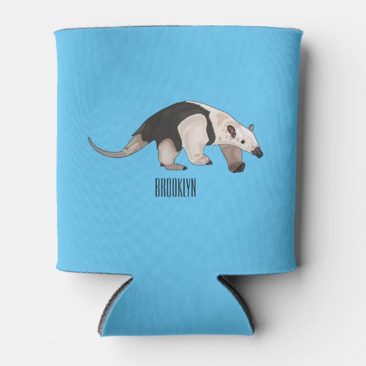 Tamandua-cartoon Blikjeskoeler (Voorkant)