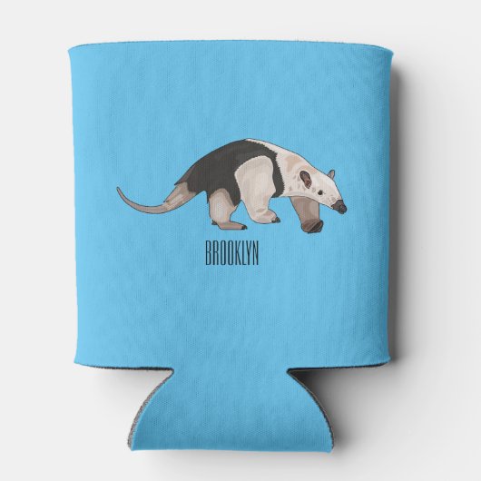 Tamandua-cartoon Blikjeskoeler (Achterkant)