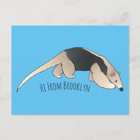 Tamandua-cartoon Briefkaart (Voorkant)
