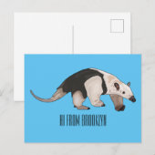 Tamandua-cartoon Briefkaart (Voorkant / Achterkant)
