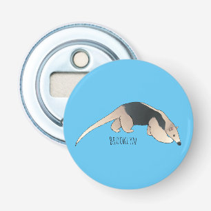 Tamandua-cartoon Button Flesopener