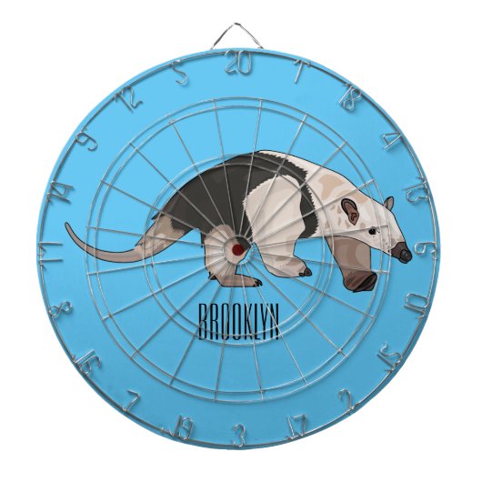 Tamandua-cartoon Dartbord (Voorkant)