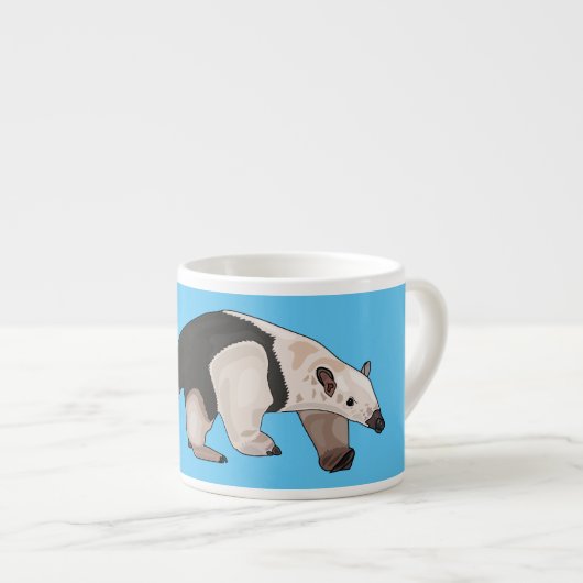 Tamandua-cartoon Espresso Kop (Voorkant rechts)