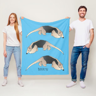 Tamandua-cartoon Fleece Deken
